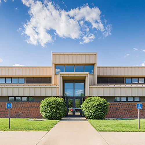 Image of the outside of the Advanced Transportation Research & Engineering Laboratory (ATREL)