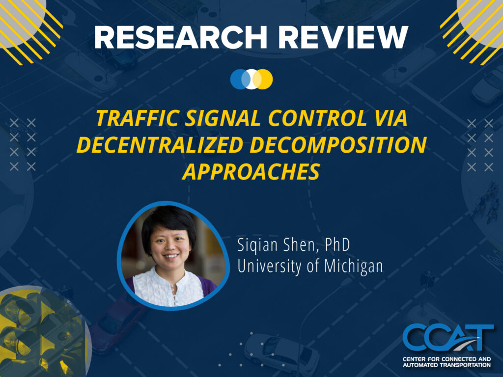 Banner for CCAT Research Review with Siqian Shen. It features their headshot and job title. The link directs to the VOD of the presentation on YouTube.