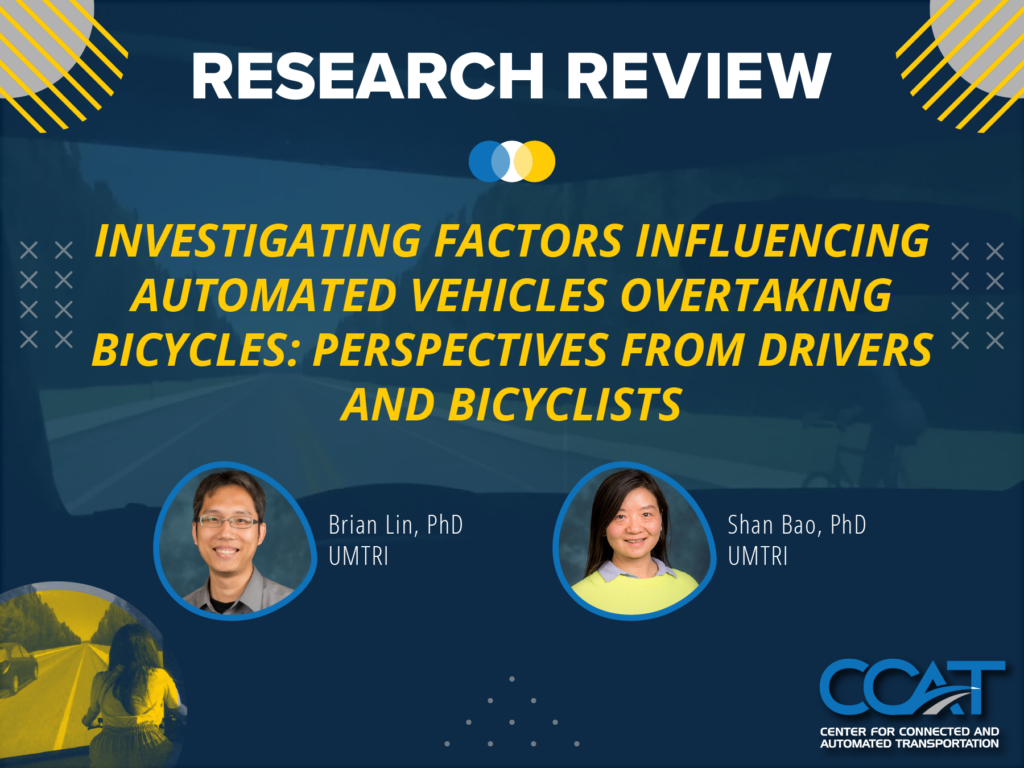 Banner for CCAT Research Review with Brian Lin and Shan Bao. It features their headshots. The link directs to the VOD of the presentation on YouTube.