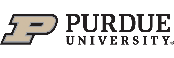 Purdue University Logo. The link directs to the funded research led by this institution.