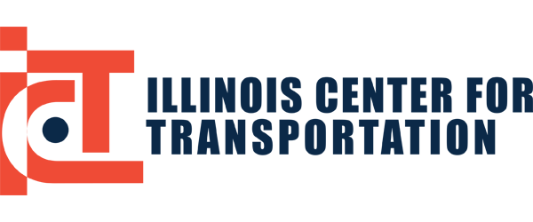 Illinois Center for Transportation (University of Illinois at Urbana Champaign) Logo. The link directs to the funded research led by this institution.