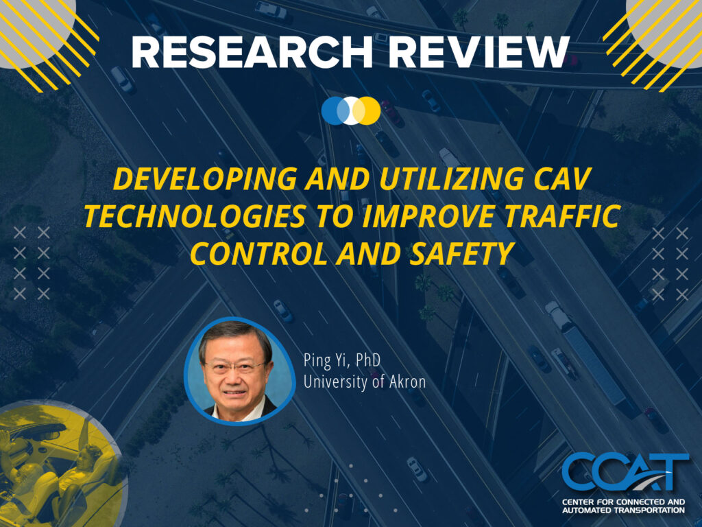 Banner for the CCAT Research Review with Dr. Ping Yi. It features their headshot, job title, and lecture title. The link directs to the event page on the CCAT website.