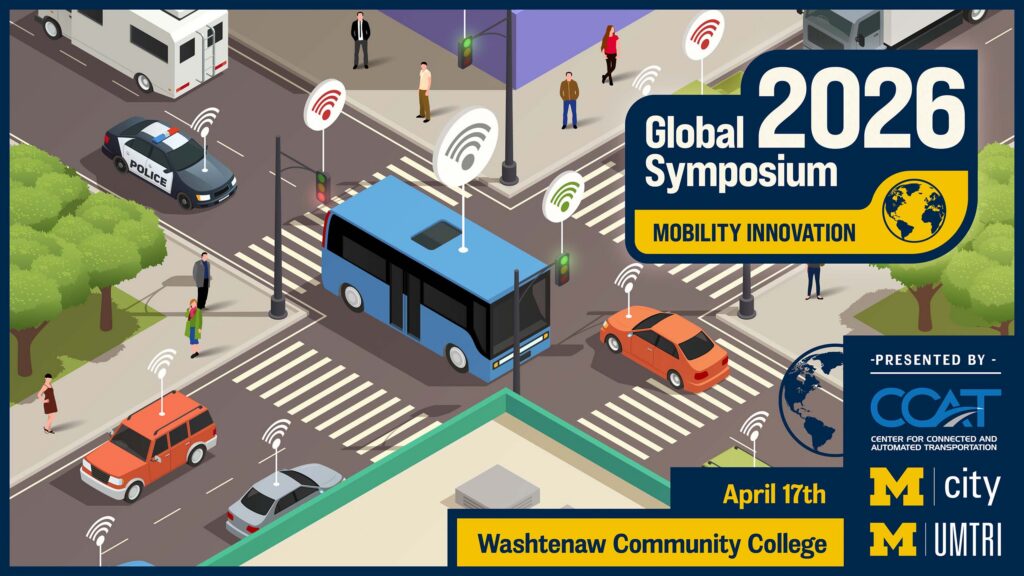 Animated city intersection with the dates for the 2026 symposium listed